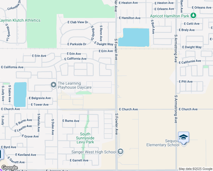 map of restaurants, bars, coffee shops, grocery stores, and more near 5973 East Truman Avenue in Fresno