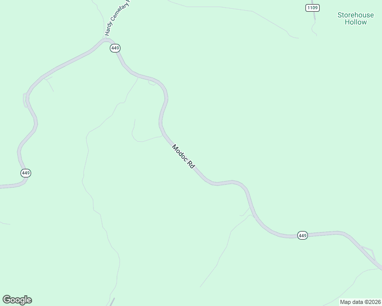 map of restaurants, bars, coffee shops, grocery stores, and more near 6060 Modoc Road in Burkesville