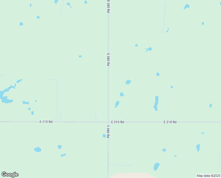 map of restaurants, bars, coffee shops, grocery stores, and more near 20750 South 580 Road in Fairland