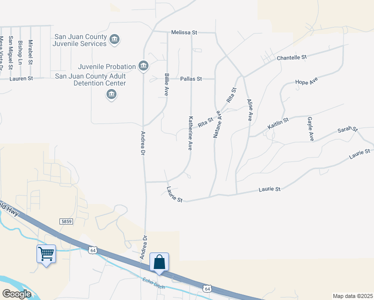 map of restaurants, bars, coffee shops, grocery stores, and more near 1201 Katherine Avenue in Farmington