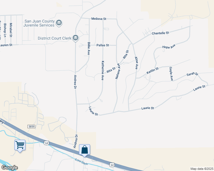map of restaurants, bars, coffee shops, grocery stores, and more near 1200 Katherine Avenue in Farmington