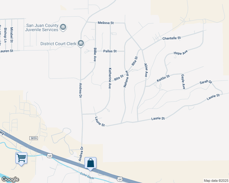 map of restaurants, bars, coffee shops, grocery stores, and more near 1160 Katherine Avenue in Farmington