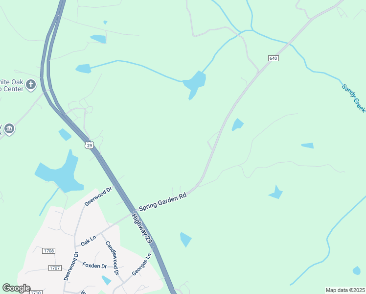 map of restaurants, bars, coffee shops, grocery stores, and more near 10504 Spring Garden Road in Blairs