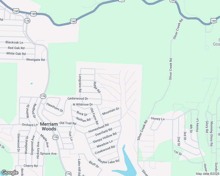 map of restaurants, bars, coffee shops, grocery stores, and more near 1028 Greentree Road in Merriam Woods