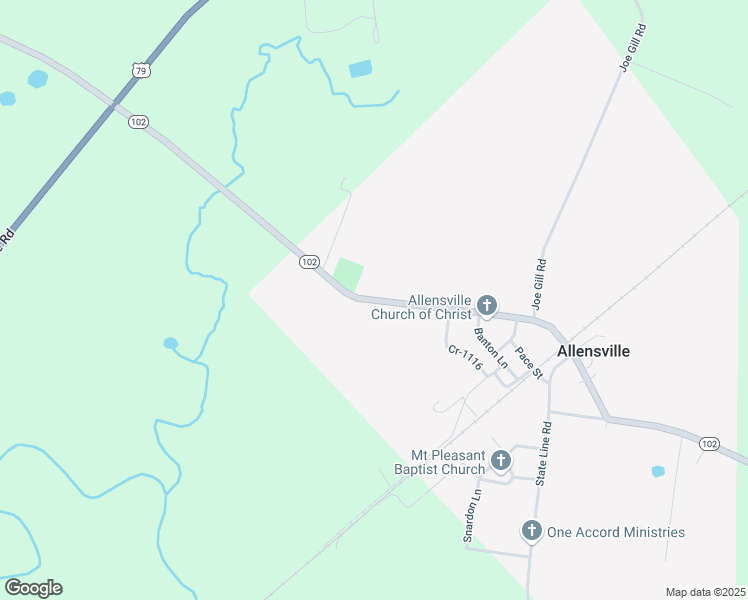 map of restaurants, bars, coffee shops, grocery stores, and more near Highway 102 in Allensville