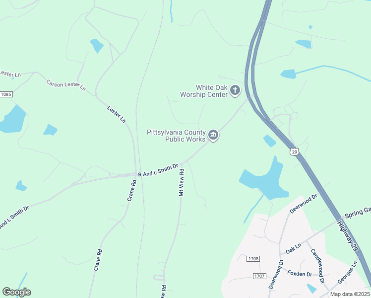 map of restaurants, bars, coffee shops, grocery stores, and more near 584 R And L Smith Drive in Danville