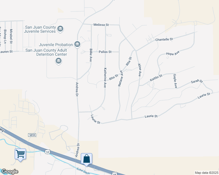 map of restaurants, bars, coffee shops, grocery stores, and more near 1140 Katherine Avenue in Farmington