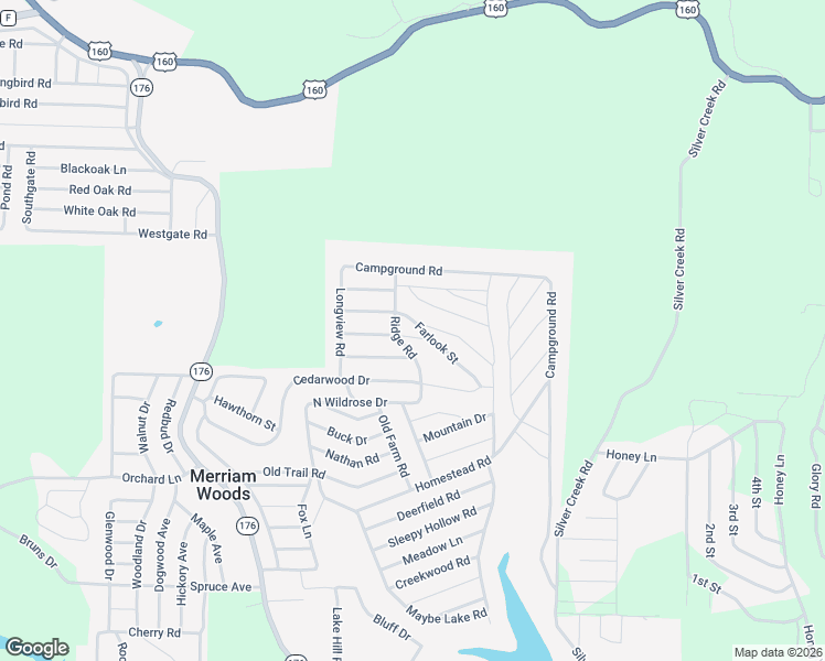 map of restaurants, bars, coffee shops, grocery stores, and more near 1006 Morningview in Merriam Woods