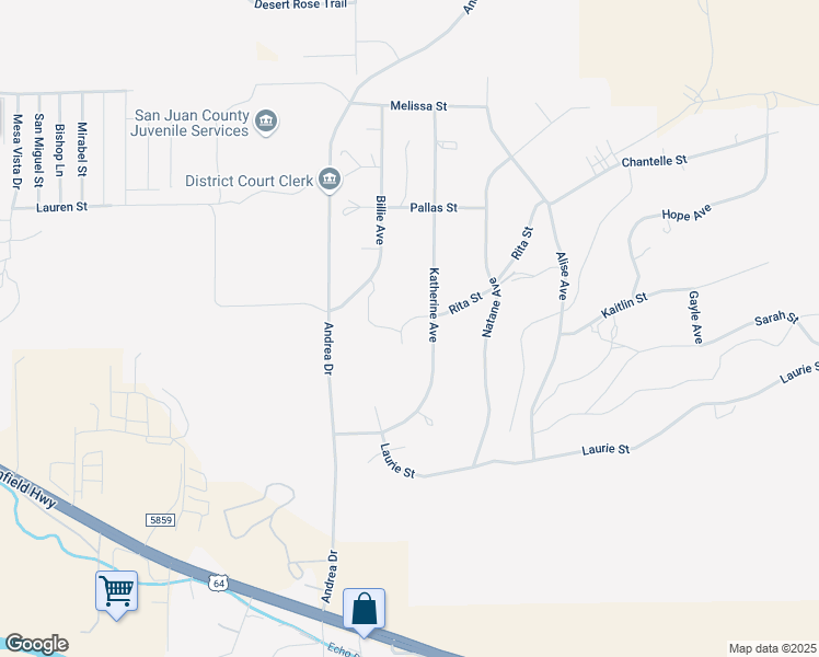 map of restaurants, bars, coffee shops, grocery stores, and more near 6031 Rita Street in Farmington