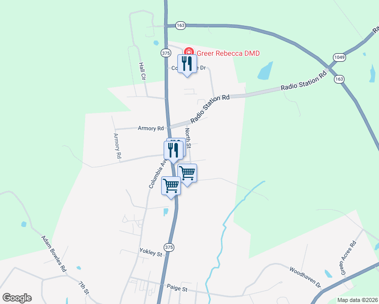 map of restaurants, bars, coffee shops, grocery stores, and more near North Street in Tompkinsville