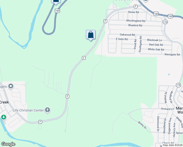 map of restaurants, bars, coffee shops, grocery stores, and more near 310 Country Hills Drive in Branson