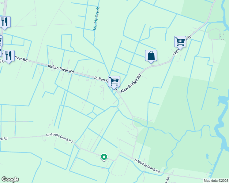 map of restaurants, bars, coffee shops, grocery stores, and more near 1717 Indian River Road in Virginia Beach