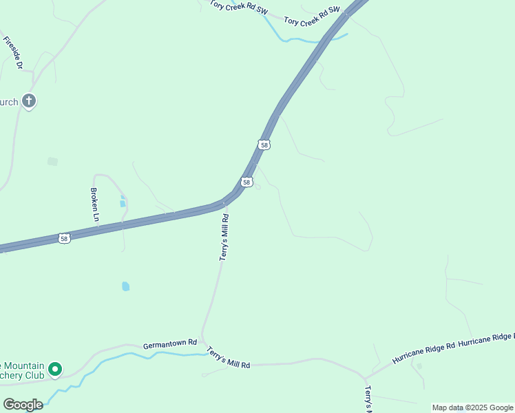 map of restaurants, bars, coffee shops, grocery stores, and more near 16600-16604 Danville Pike in Laurel Fork