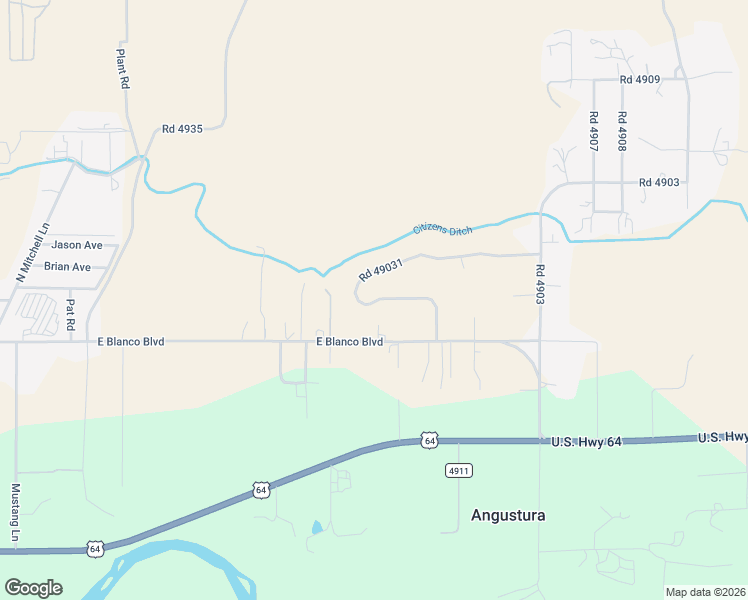 map of restaurants, bars, coffee shops, grocery stores, and more near 61 Road 49031 in Bloomfield
