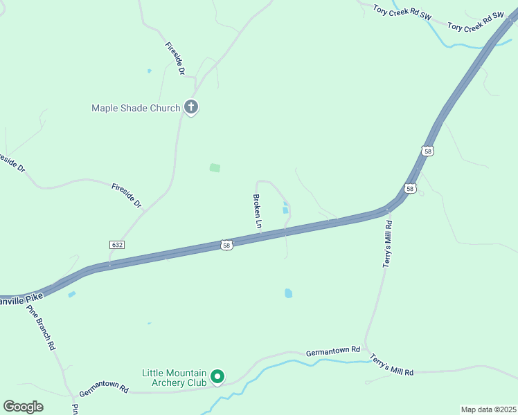 map of restaurants, bars, coffee shops, grocery stores, and more near 128 Broken Lane in Laurel Fork