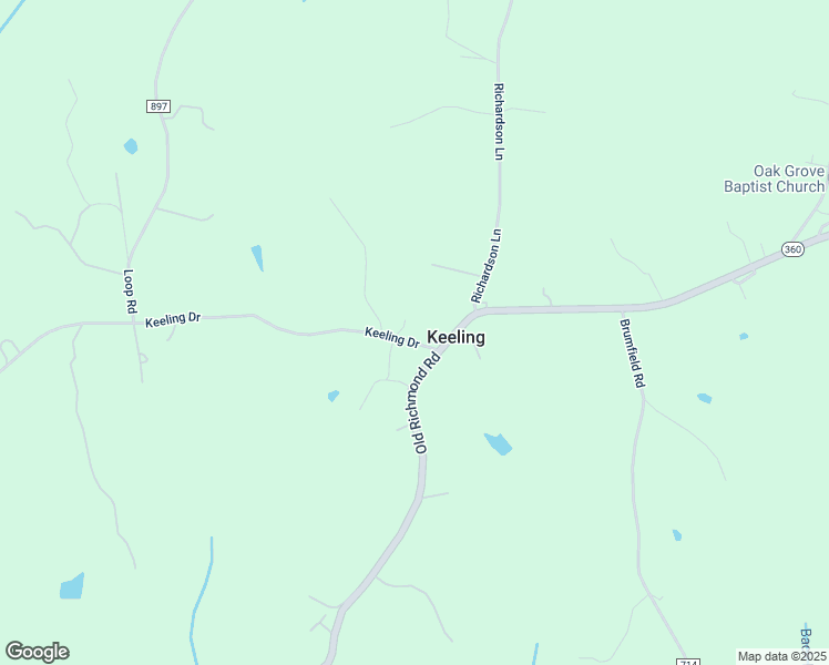 map of restaurants, bars, coffee shops, grocery stores, and more near 3741 Keeling Drive in Keeling