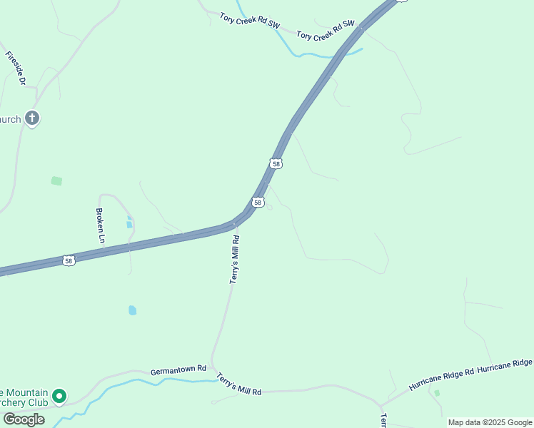 map of restaurants, bars, coffee shops, grocery stores, and more near 16600 Danville Pike in Laurel Fork