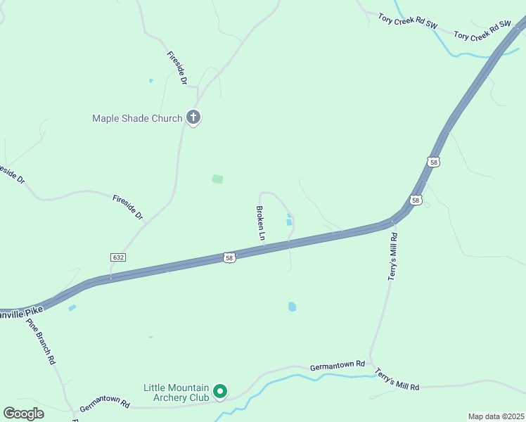 map of restaurants, bars, coffee shops, grocery stores, and more near 128 Broken Lane in Laurel Fork