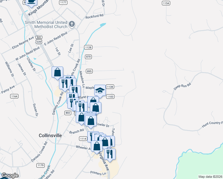 map of restaurants, bars, coffee shops, grocery stores, and more near 331 Oakland Drive in Collinsville