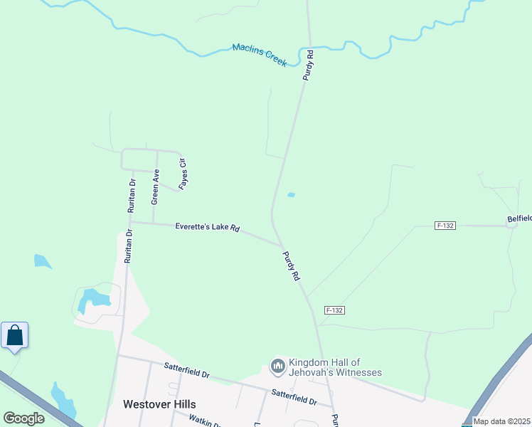 map of restaurants, bars, coffee shops, grocery stores, and more near 1152 Purdy Road in Emporia