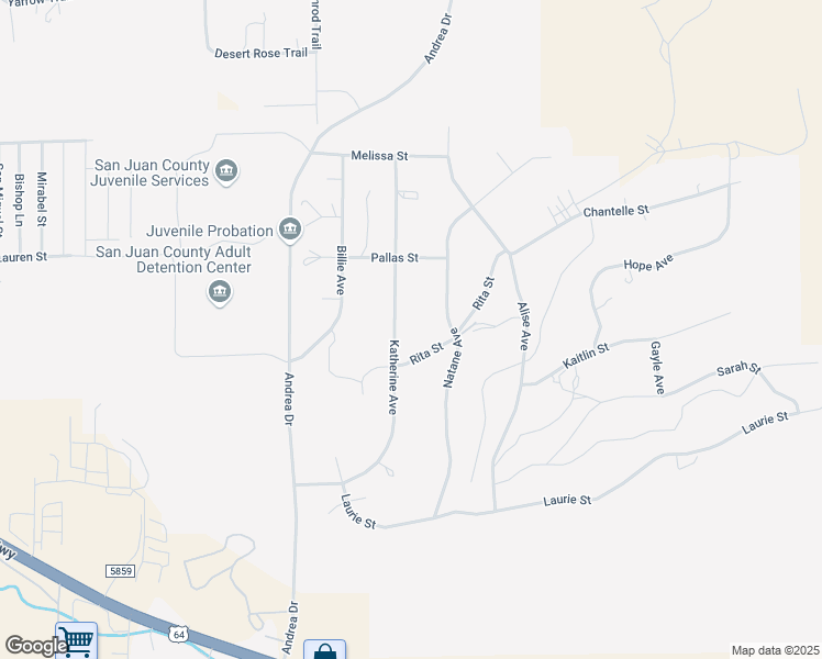 map of restaurants, bars, coffee shops, grocery stores, and more near 1040 Katherine Avenue in Farmington