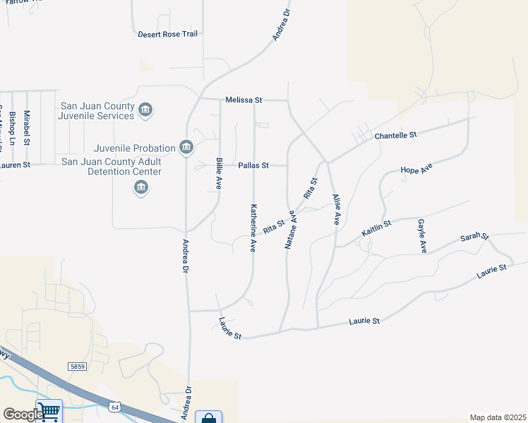 map of restaurants, bars, coffee shops, grocery stores, and more near 1040 Katherine Avenue in Farmington