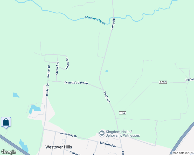 map of restaurants, bars, coffee shops, grocery stores, and more near 1152 Purdy Road in Emporia