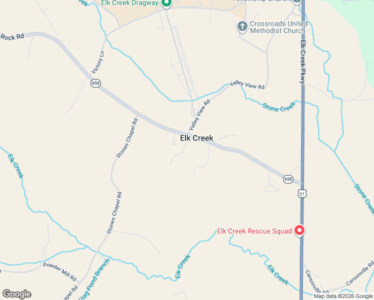 map of restaurants, bars, coffee shops, grocery stores, and more near School Lane in Grayson County