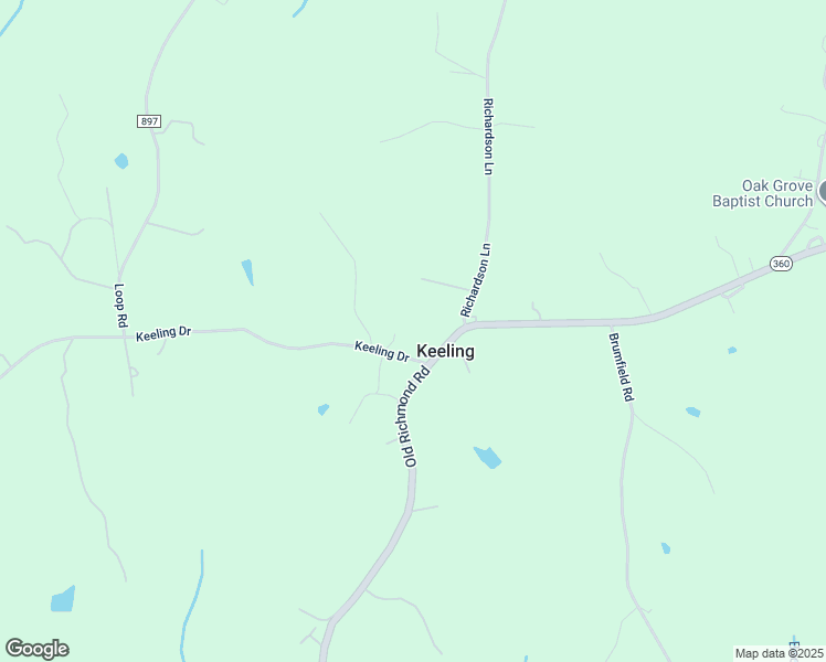 map of restaurants, bars, coffee shops, grocery stores, and more near 3741 Keeling Drive in Keeling