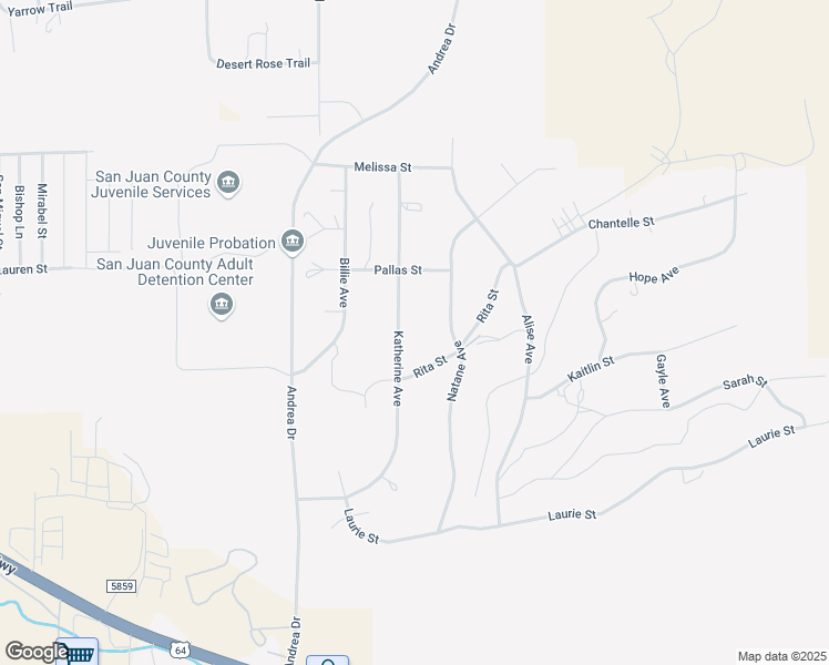 map of restaurants, bars, coffee shops, grocery stores, and more near 1020 Katherine Avenue in Farmington