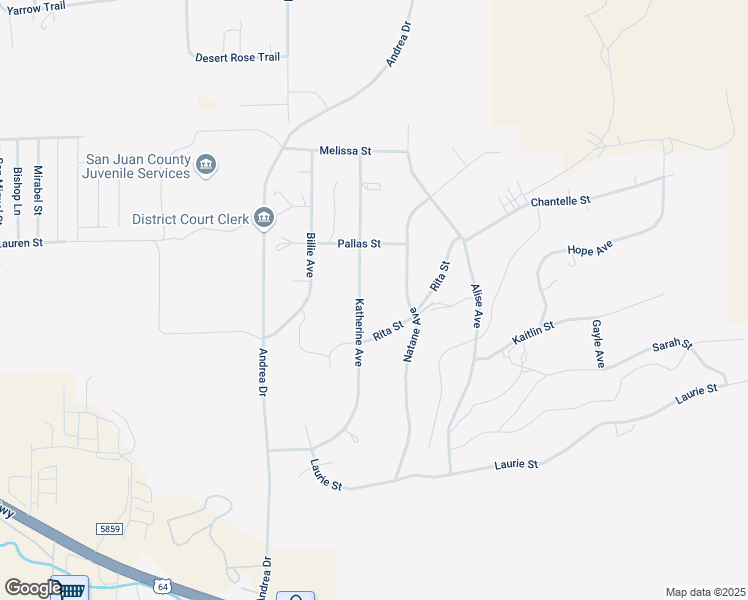 map of restaurants, bars, coffee shops, grocery stores, and more near 1020 Katherine Avenue in Farmington