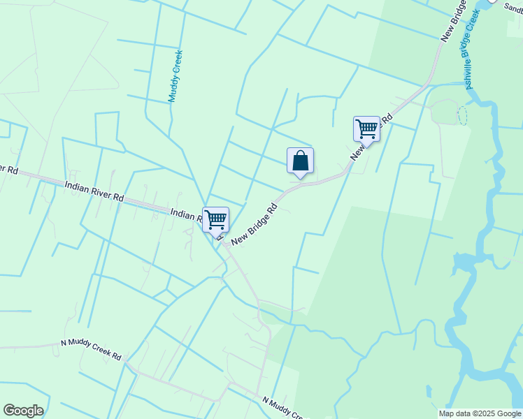 map of restaurants, bars, coffee shops, grocery stores, and more near 3201 New Bridge Road in Virginia Beach