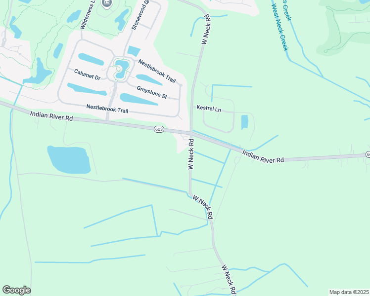 map of restaurants, bars, coffee shops, grocery stores, and more near 3213 West Neck Road in Virginia Beach