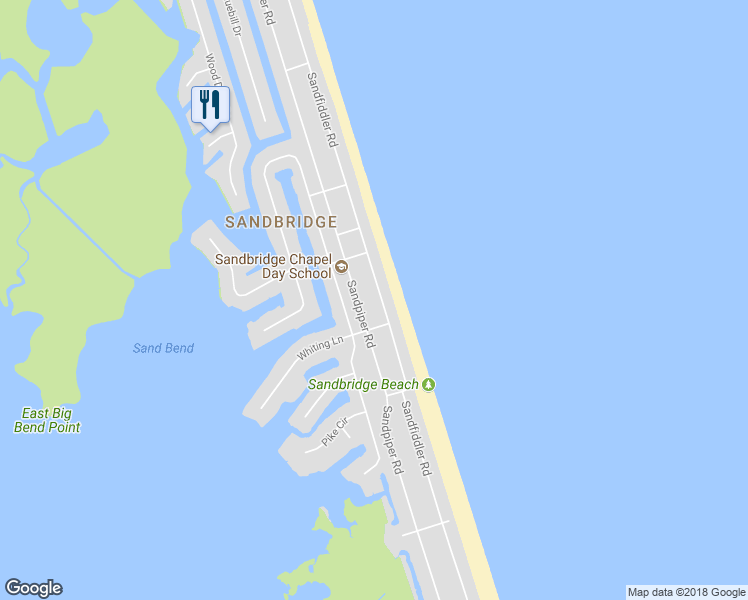 map of restaurants, bars, coffee shops, grocery stores, and more near 3057 Sandfiddler Road in Virginia Beach