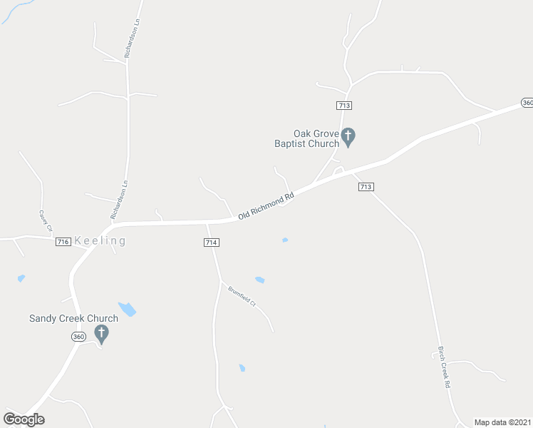 map of restaurants, bars, coffee shops, grocery stores, and more near 13140 Old Richmond Road in Keeling