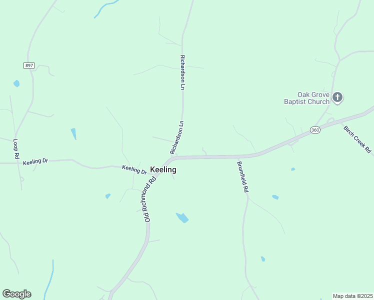 map of restaurants, bars, coffee shops, grocery stores, and more near 12669 Old Richmond Road in Keeling