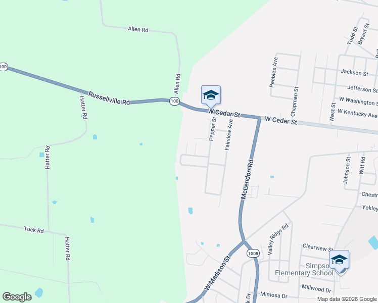 map of restaurants, bars, coffee shops, grocery stores, and more near Westland Avenue in Franklin