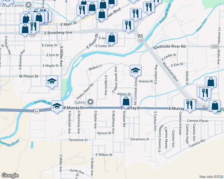 map of restaurants, bars, coffee shops, grocery stores, and more near 917 Mountview Ave in Farmington