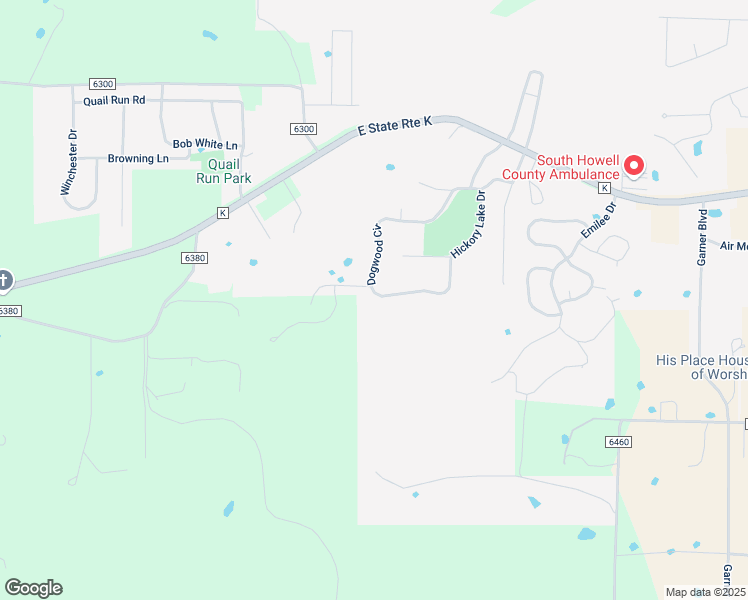 map of restaurants, bars, coffee shops, grocery stores, and more near 18 Dogwood Circle in West Plains