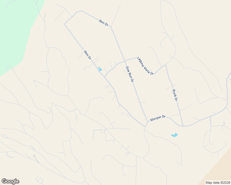 map of restaurants, bars, coffee shops, grocery stores, and more near Rim Drive in Los Ojos