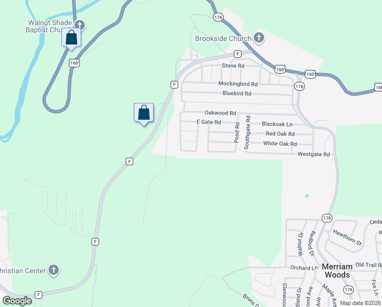 map of restaurants, bars, coffee shops, grocery stores, and more near 4004 Pin Oak Rd in Merriam Woods