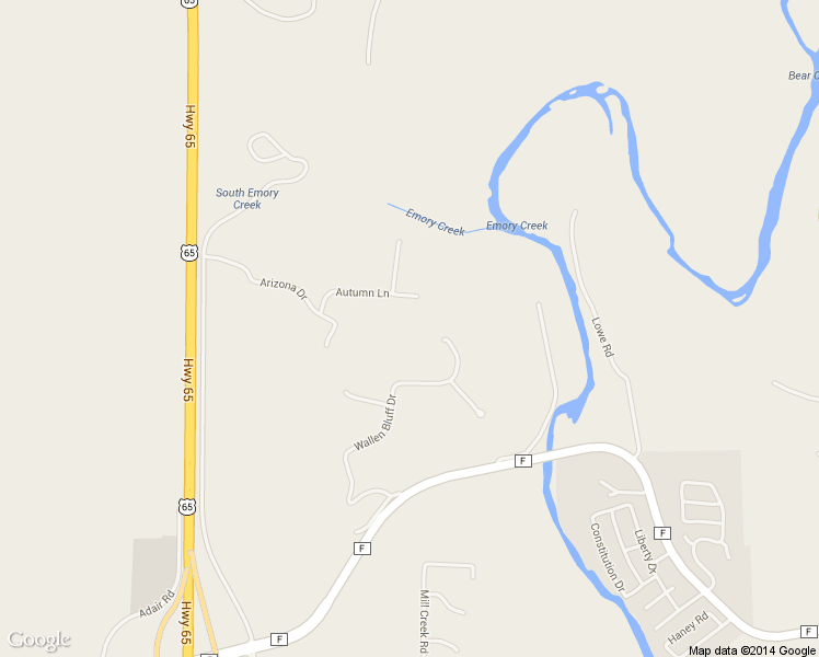 map of restaurants, bars, coffee shops, grocery stores, and more near 557 Arizona Drive in Branson