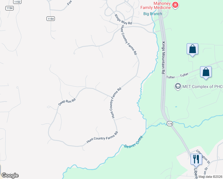 map of restaurants, bars, coffee shops, grocery stores, and more near 40 Deep Run Road in Martinsville
