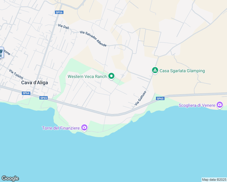 map of restaurants, bars, coffee shops, grocery stores, and more near Via Pietro Annigoni in Libero consorzio comunale di Ragusa