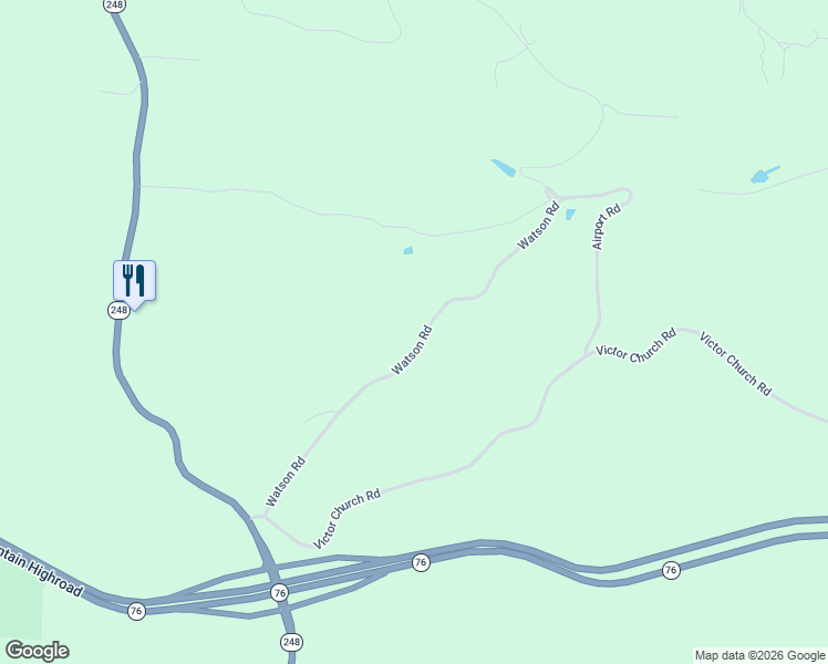map of restaurants, bars, coffee shops, grocery stores, and more near 705 Watson Road in Branson