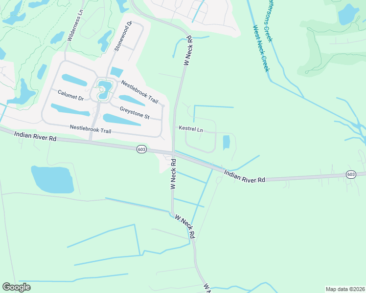 map of restaurants, bars, coffee shops, grocery stores, and more near 3104 Nestlebrook Court in Virginia Beach