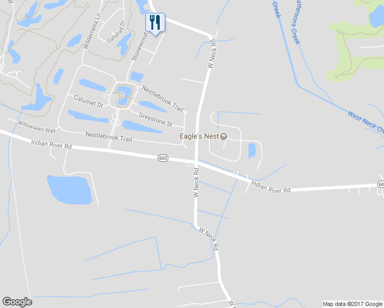 map of restaurants, bars, coffee shops, grocery stores, and more near 3104 Nestlebrook Court in Virginia Beach