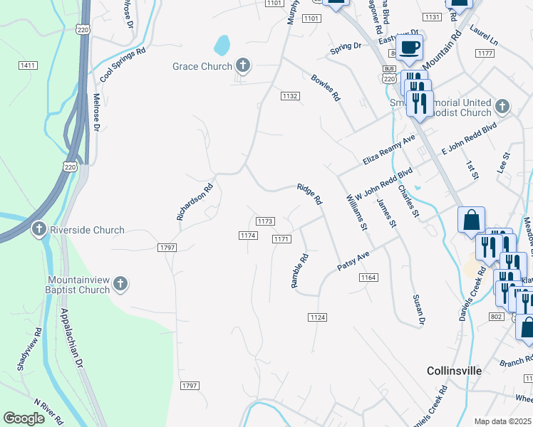 map of restaurants, bars, coffee shops, grocery stores, and more near 90 Fall Drive in Collinsville