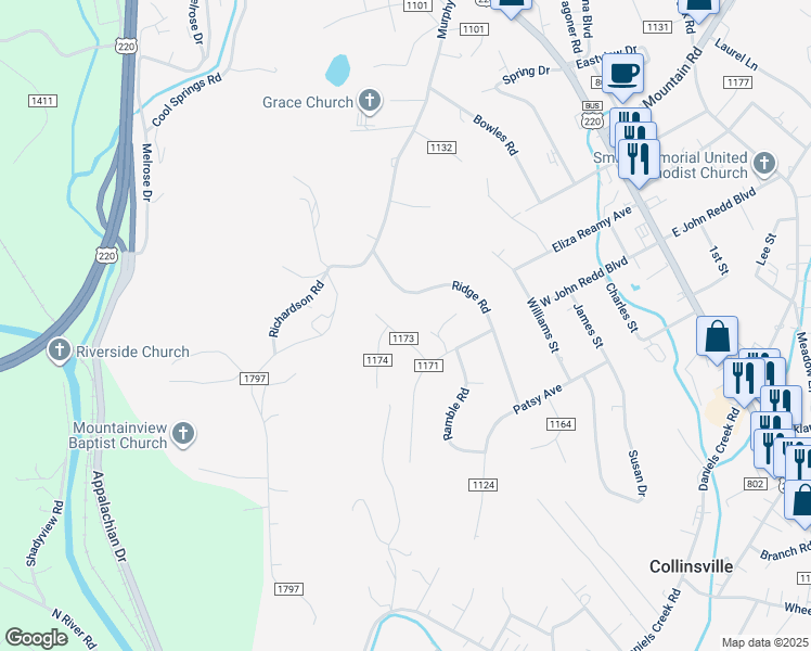 map of restaurants, bars, coffee shops, grocery stores, and more near 90 Fall Drive in Collinsville