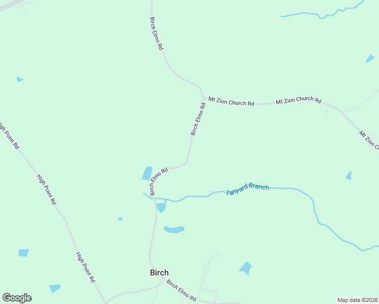 map of restaurants, bars, coffee shops, grocery stores, and more near 1586 Birch Elmo Road in South Boston